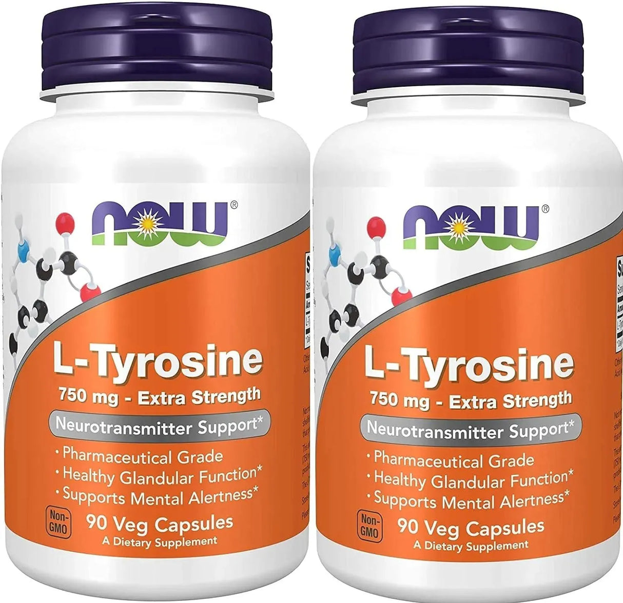 NOW SUPPLEMENTS - Now Supplements L-Tyrosine 750Mg. 90 Capsulas 2 Pack - The Red Vitamin MX - Suplementos Alimenticios - {{ shop.shopifyCountryName }}