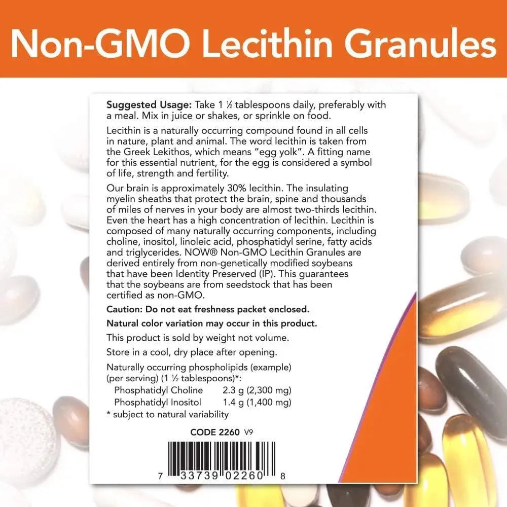 NOW SUPPLEMENTS - Now Supplements Lecithin Granules 454Gr. - The Red Vitamin MX - Suplementos Alimenticios - {{ shop.shopifyCountryName }}