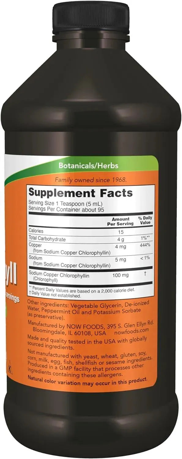 NOW SUPPLEMENTS - NOW Supplements Liquid Chlorophyll 473Ml. - The Red Vitamin MX - Suplementos Alimenticios - {{ shop.shopifyCountryName }}