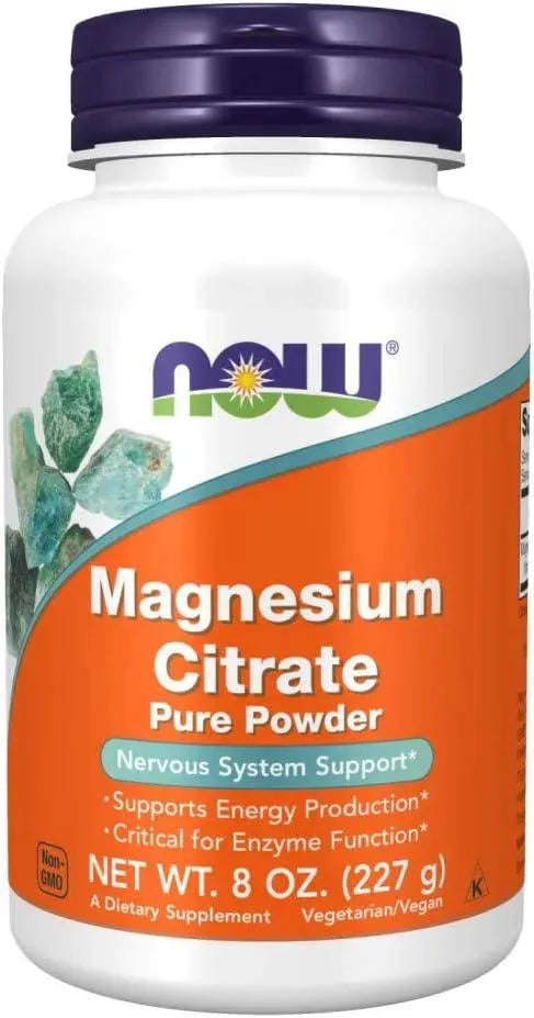 NOW SUPPLEMENTS - NOW Supplements Magnesium Citrate Pure Powder 8Oz. - The Red Vitamin MX - Suplementos Alimenticios - {{ shop.shopifyCountryName }}