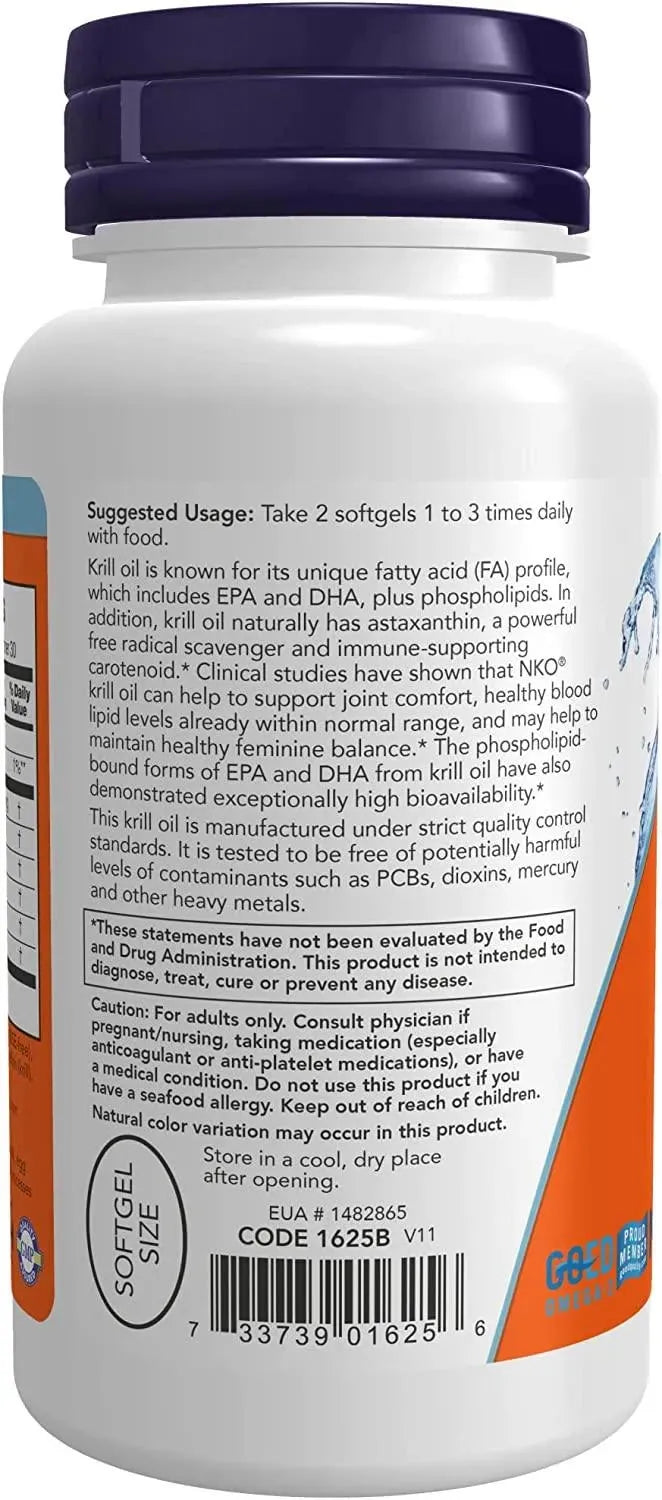 NOW SUPPLEMENTS - NOW Supplements Neptune Krill Oil 500Mg. - The Red Vitamin MX - Suplementos Alimenticios - {{ shop.shopifyCountryName }}