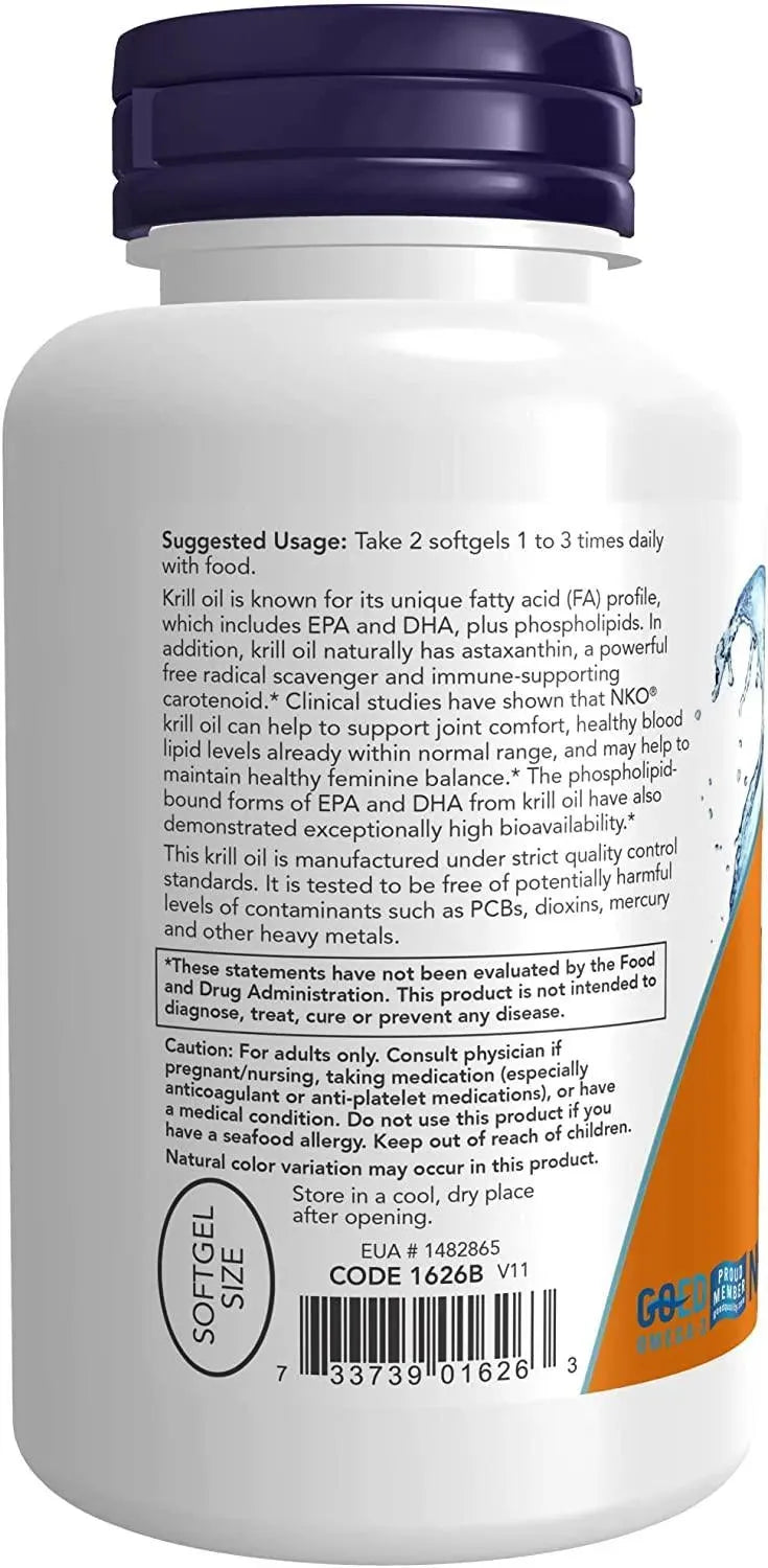 NOW SUPPLEMENTS - NOW Supplements Neptune Krill Oil 500Mg. - The Red Vitamin MX - Suplementos Alimenticios - {{ shop.shopifyCountryName }}