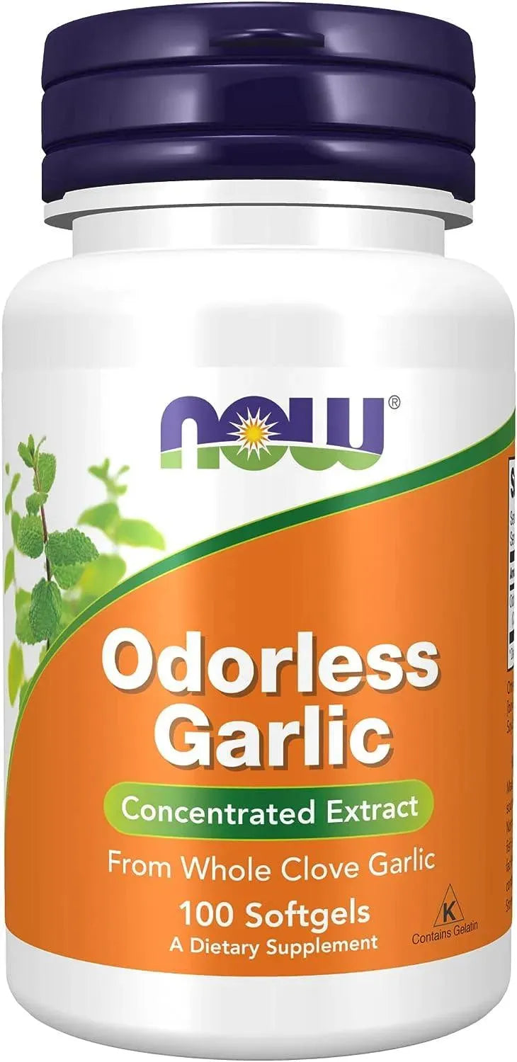 NOW SUPPLEMENTS - NOW Supplements Odorless Garlic Extract 100 Capsulas Blandas - The Red Vitamin MX - Suplementos Alimenticios - {{ shop.shopifyCountryName }}