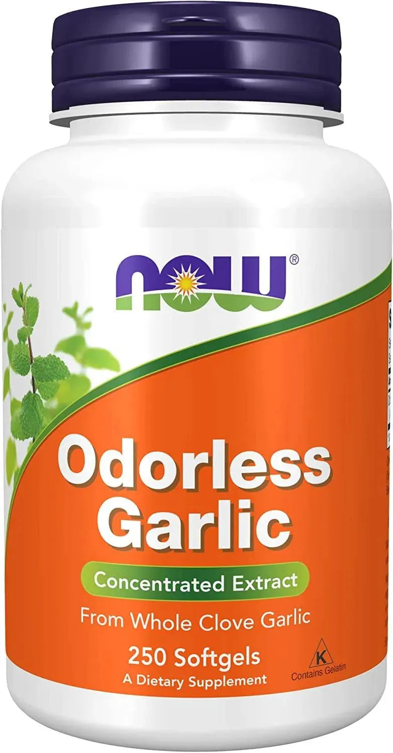 NOW SUPPLEMENTS - NOW Supplements Odorless Garlic Extract 250 Capsulas Blandas - The Red Vitamin MX - Suplementos Alimenticios - {{ shop.shopifyCountryName }}