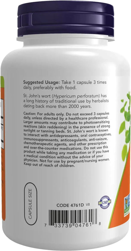 NOW SUPPLEMENTS - NOW Supplements St. John's Wort 300Mg. 250 Capsulas - The Red Vitamin MX - Suplementos Alimenticios - {{ shop.shopifyCountryName }}