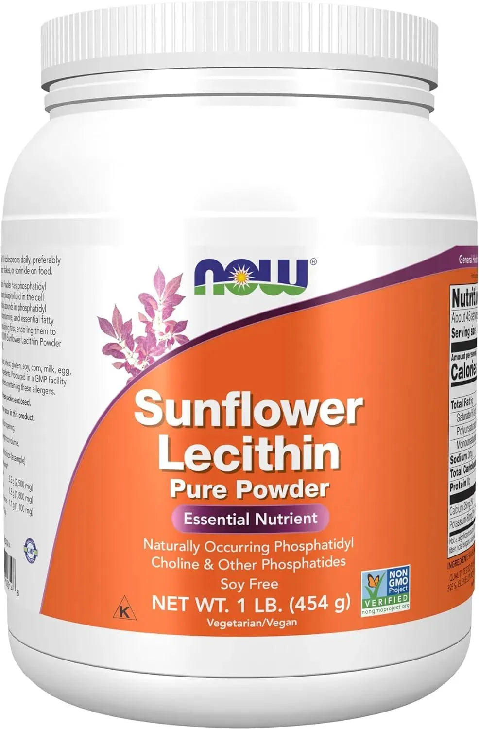 NOW SUPPLEMENTS - NOW Supplements Sunflower Lecithin Powder 454Gr. - The Red Vitamin MX - Suplementos Alimenticios - {{ shop.shopifyCountryName }}