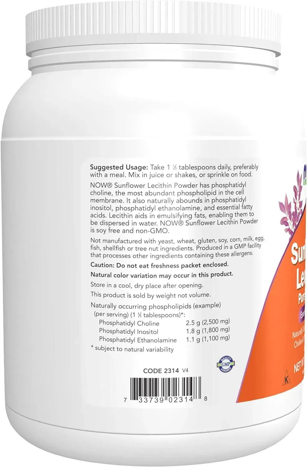 NOW SUPPLEMENTS - NOW Supplements Sunflower Lecithin Powder 454Gr. - The Red Vitamin MX - Suplementos Alimenticios - {{ shop.shopifyCountryName }}