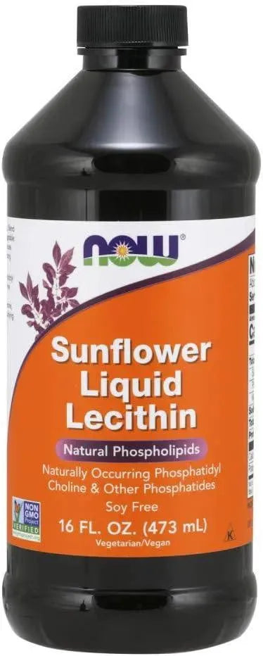 NOW SUPPLEMENTS - NOW Supplements Sunflower Liquid Lecithin 473Ml. - The Red Vitamin MX - Suplementos Alimenticios - {{ shop.shopifyCountryName }}