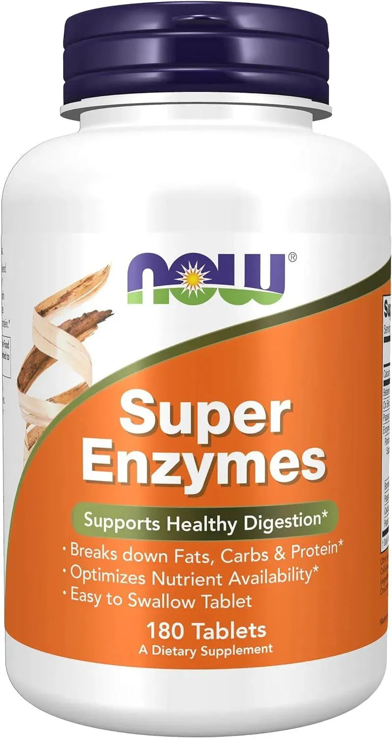 NOW SUPPLEMENTS - NOW Supplements Super Enzymes 180 Tabletas - The Red Vitamin MX - Suplementos Alimenticios - {{ shop.shopifyCountryName }}