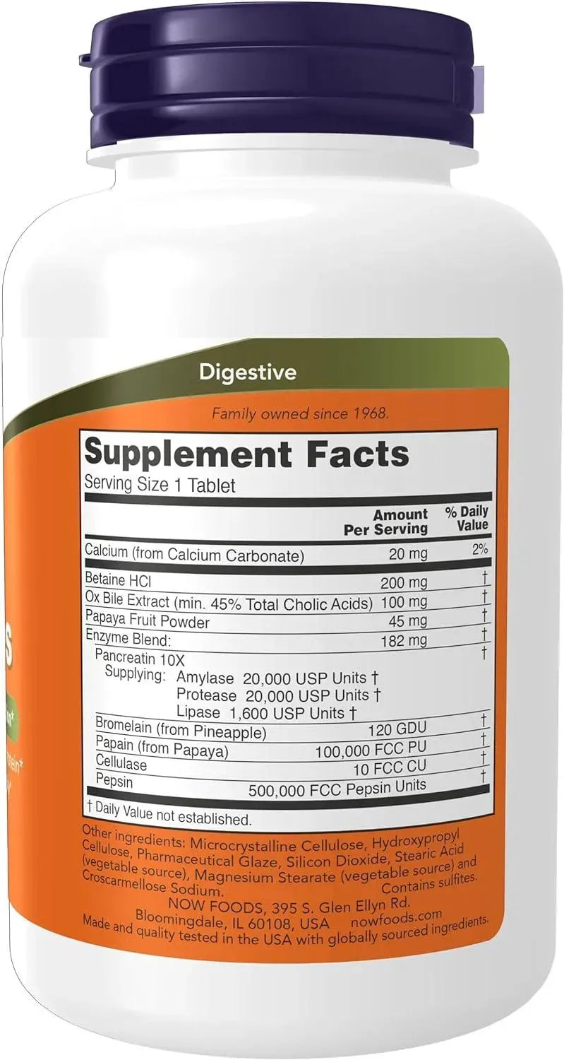 NOW SUPPLEMENTS - NOW Supplements Super Enzymes 180 Tabletas - The Red Vitamin MX - Suplementos Alimenticios - {{ shop.shopifyCountryName }}
