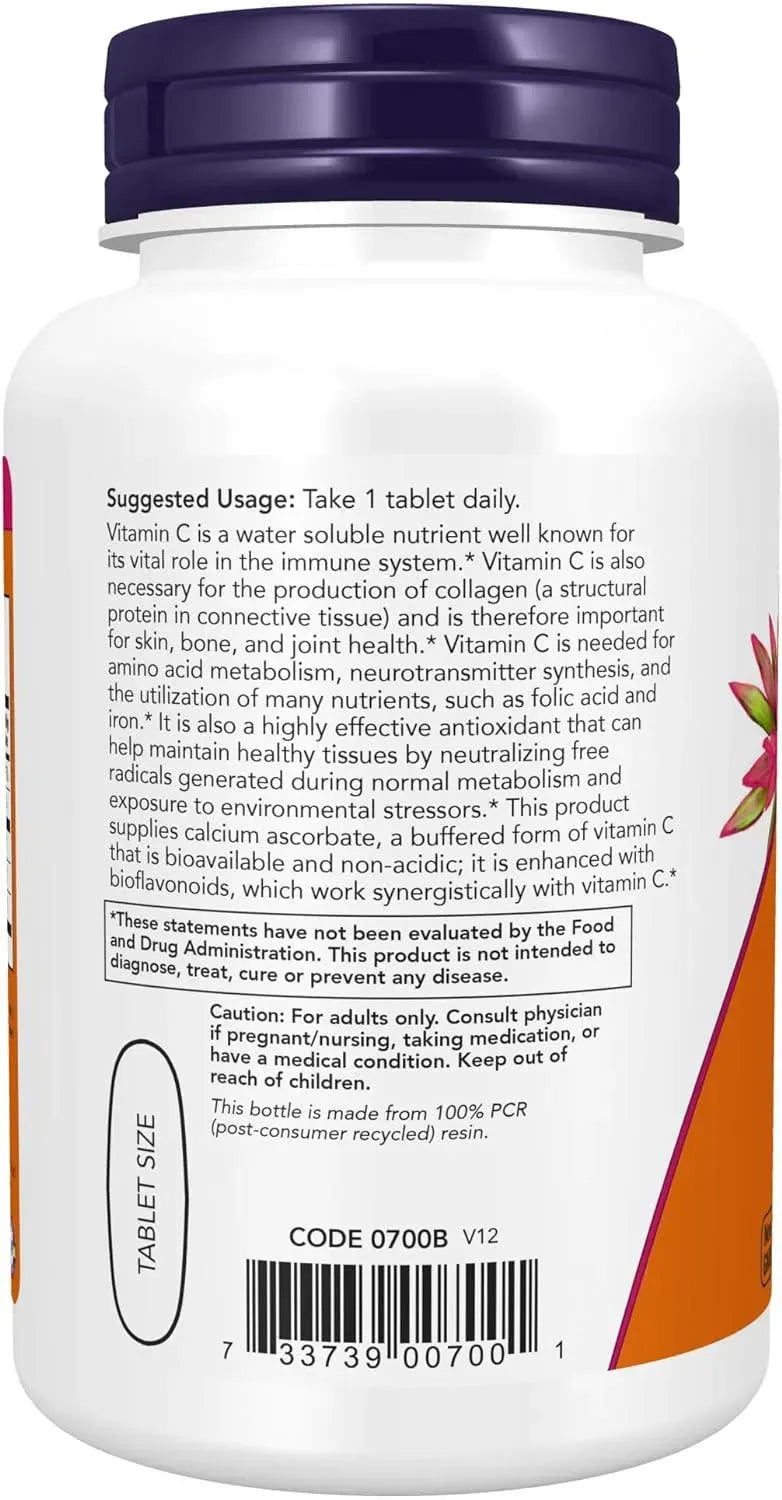 NOW SUPPLEMENTS - NOW Supplements Vitamin C-1000 Complex 90 Tabletas - The Red Vitamin MX - Suplementos Alimenticios - {{ shop.shopifyCountryName }}