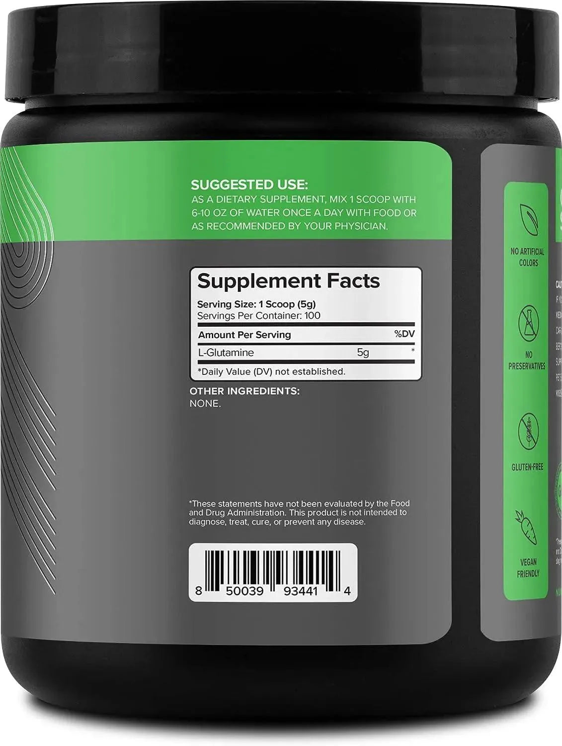 NUI NUTRA - NUI NUTRA L Glutamine Powder Supplement 100 Servicios 500Gr. - The Red Vitamin MX - Suplementos Alimenticios - {{ shop.shopifyCountryName }}