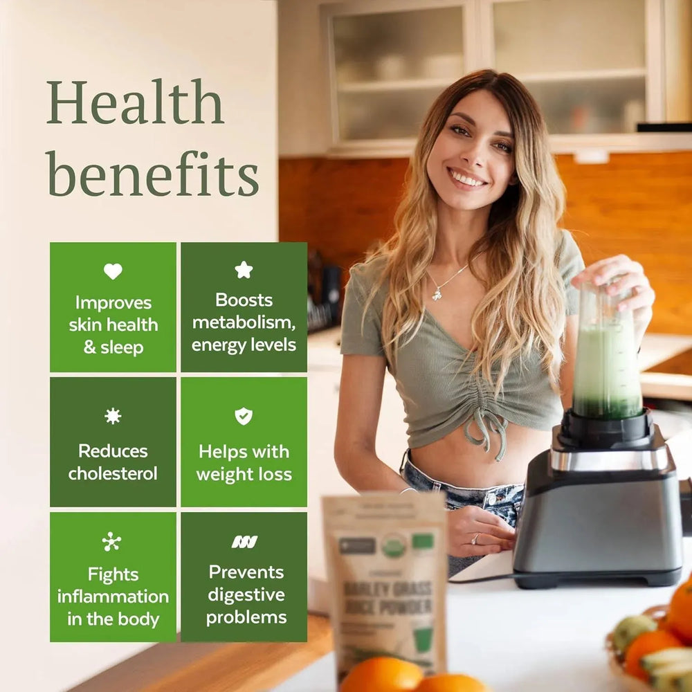 NUMAMI - Numami Organic Barley Grass Juice Powder 142Gr. - The Red Vitamin MX - Suplementos Alimenticios - {{ shop.shopifyCountryName }}