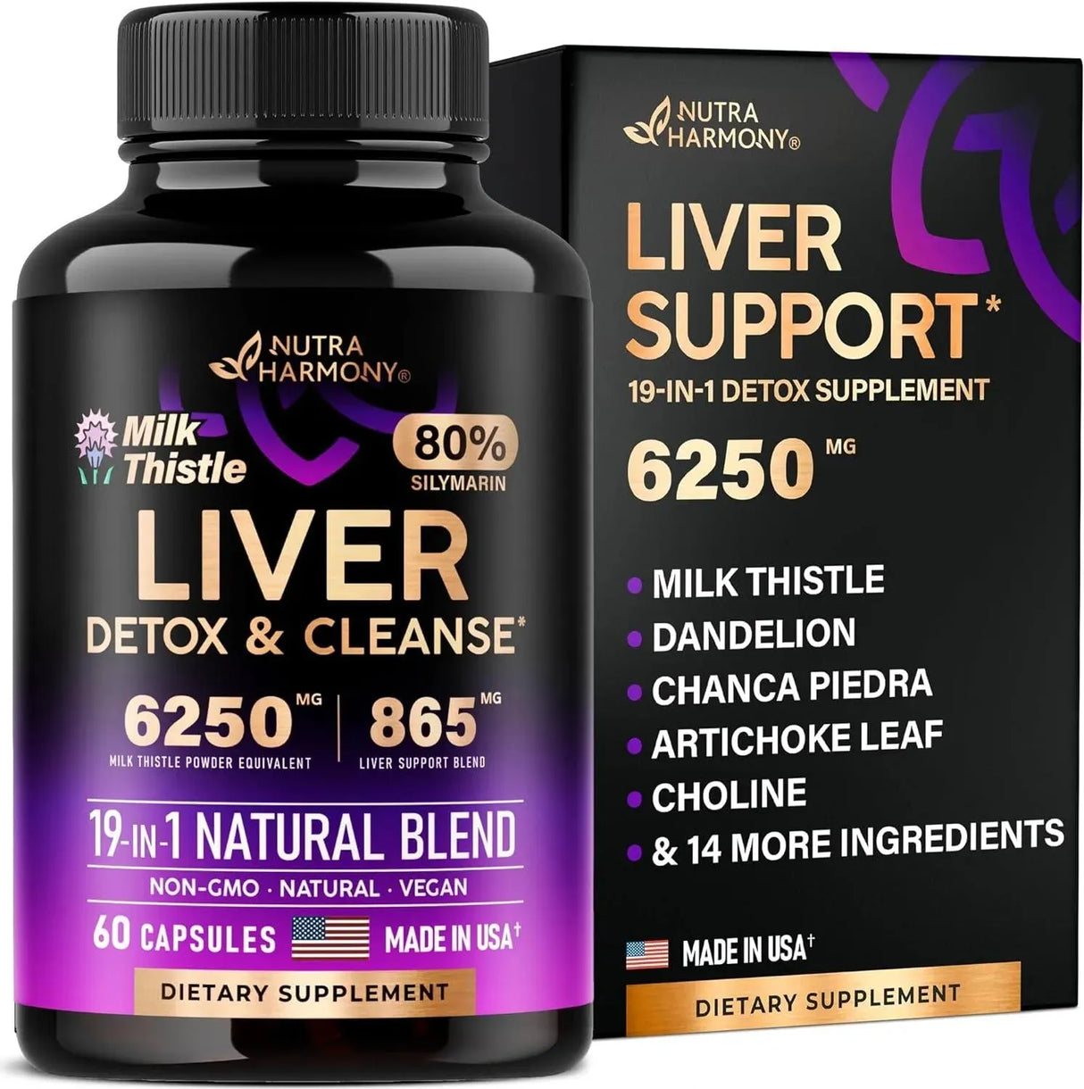 NUTRA HARMONY - Nutra Harmony Liver Cleanse Detox & Repair 60 Capsulas - The Red Vitamin MX - Suplementos Alimenticios - {{ shop.shopifyCountryName }}