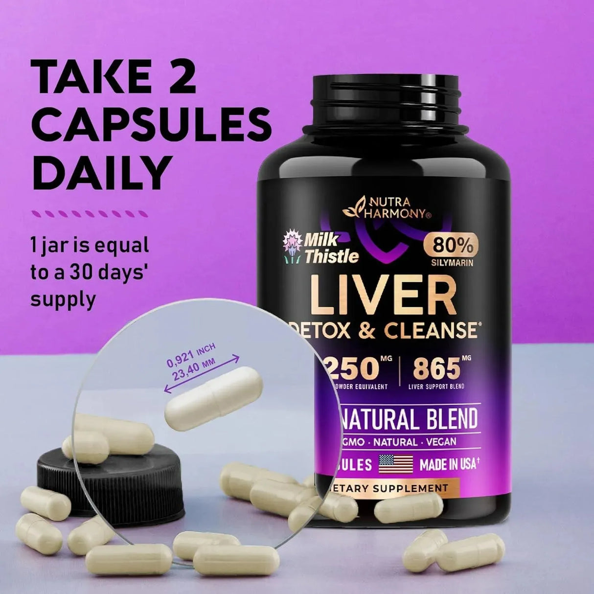 NUTRA HARMONY - Nutra Harmony Liver Cleanse Detox & Repair 60 Capsulas - The Red Vitamin MX - Suplementos Alimenticios - {{ shop.shopifyCountryName }}