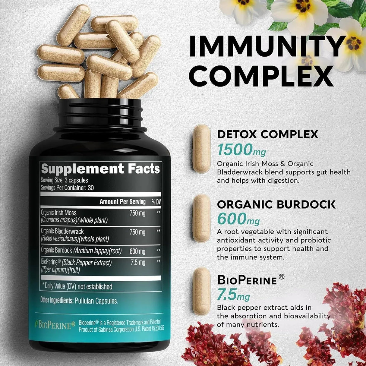 NUTRA HARMONY - Nutra Harmony Organic Sea Moss 2100Mg. 90 Capsulas - The Red Vitamin MX - Suplementos Alimenticios - {{ shop.shopifyCountryName }}