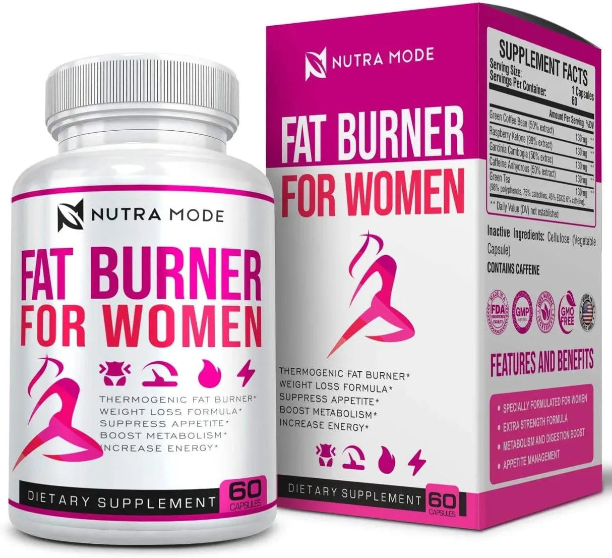 NUTRA MODE - Nutra Mode Natural Weight Loss Pills for Women 60 Capsulas - The Red Vitamin MX - Suplementos Alimenticios - {{ shop.shopifyCountryName }}