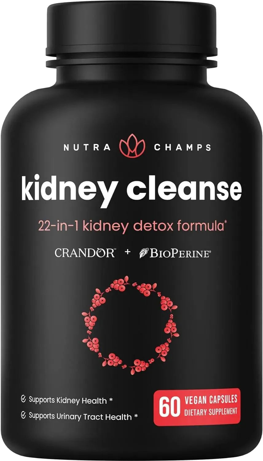 NUTRACHAMPS - NutraChamps Kidney Cleanse Detox & Repair 60 Capsulas - The Red Vitamin MX - Suplementos Alimenticios - {{ shop.shopifyCountryName }}