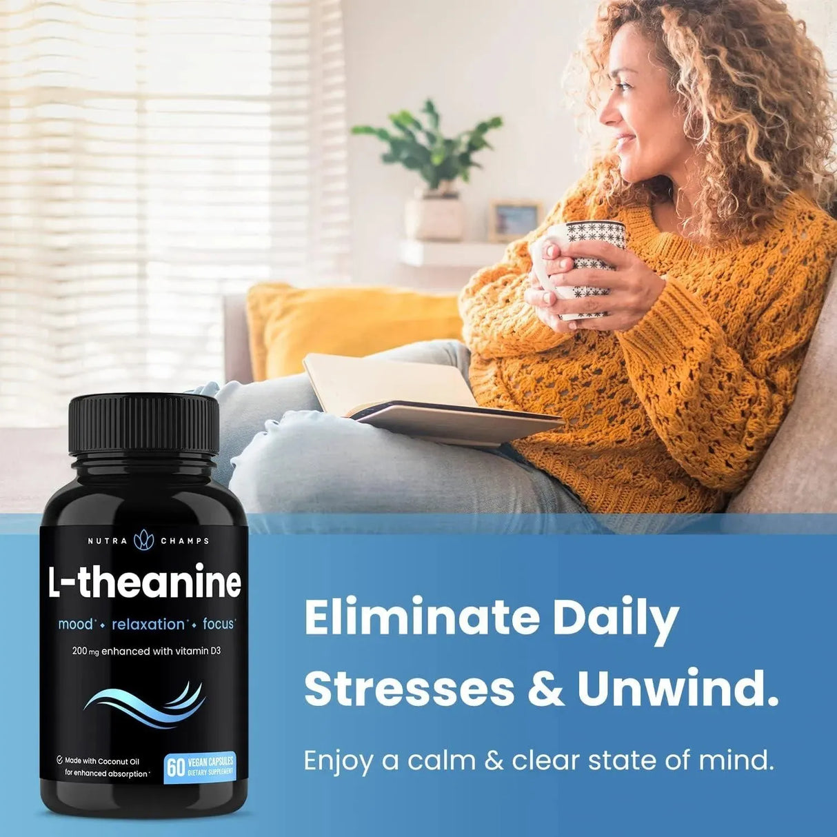 NUTRACHAMPS - NutraChamps L-Theanine 200Mg. 60 Capsulas - The Red Vitamin MX - Suplementos Alimenticios - {{ shop.shopifyCountryName }}