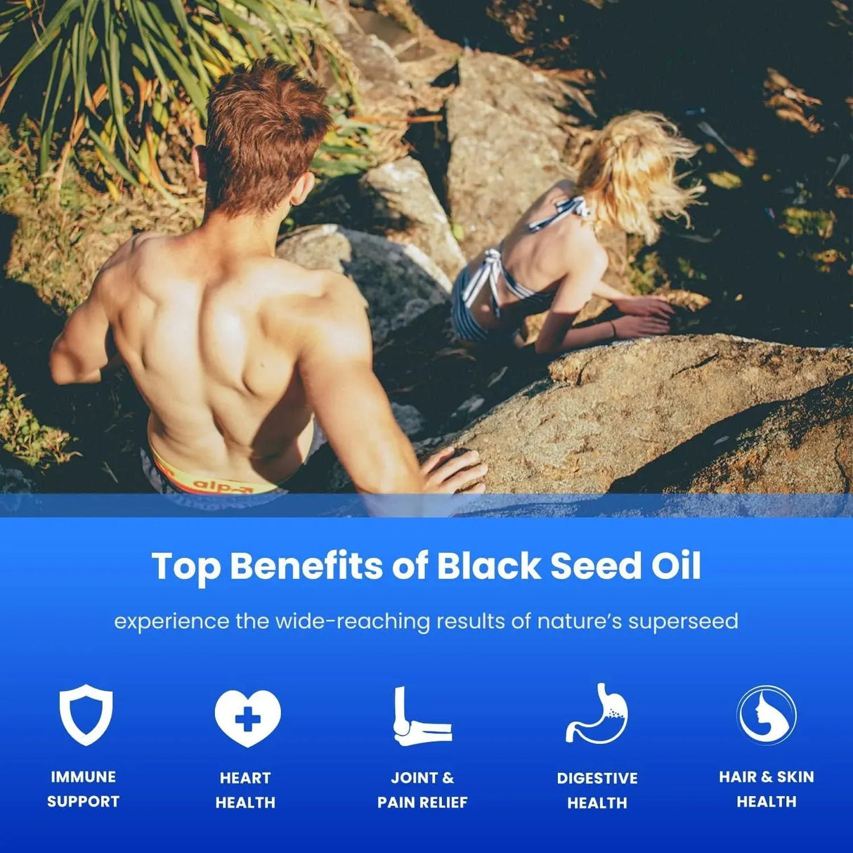 NUTRACHAMPS - NutraChamps Organic Black Seed Oil 120 Capsulas - The Red Vitamin MX - Suplementos Alimenticios - {{ shop.shopifyCountryName }}