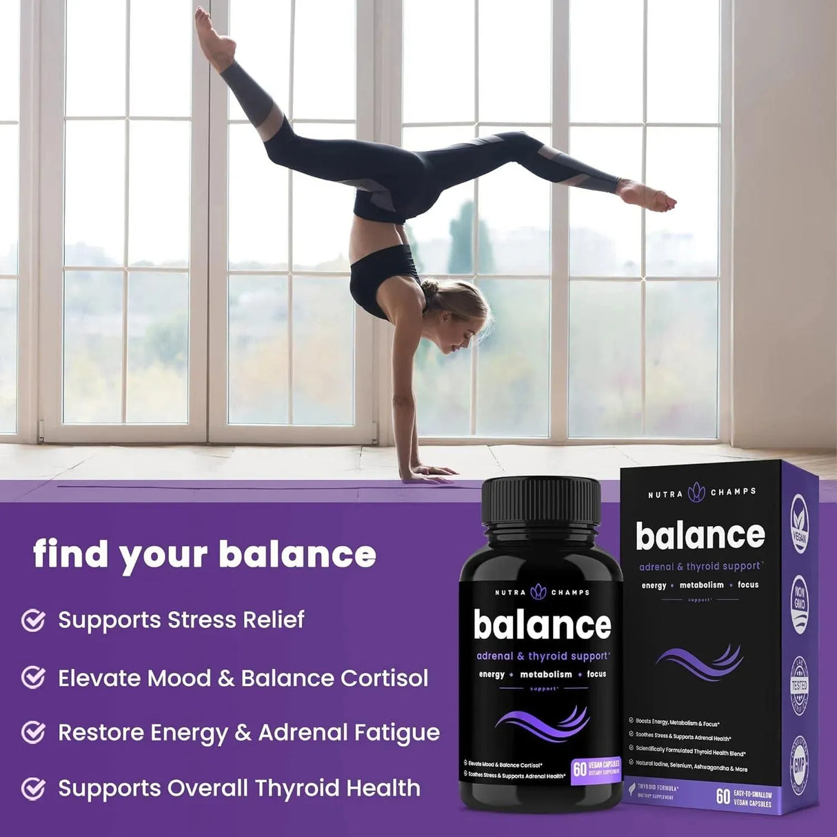 NUTRACHAMPS - NutraChamps Thyroid Support & Adrenal Support 60 Capsulas - The Red Vitamin MX - Suplementos Alimenticios - {{ shop.shopifyCountryName }}