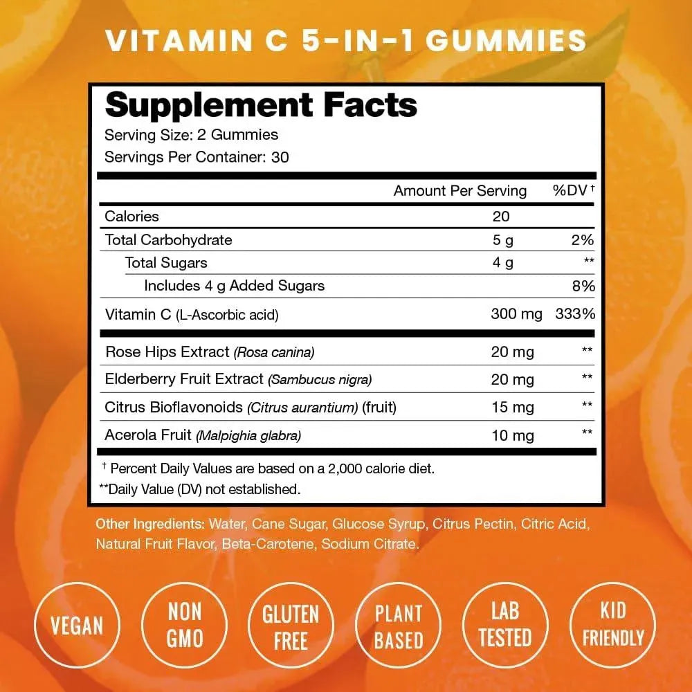 NUTRACHAMPS - NutraChamps Vitamin C Gummies 60 Gomitas 2 Pack - The Red Vitamin MX - Suplementos Alimenticios - {{ shop.shopifyCountryName }}