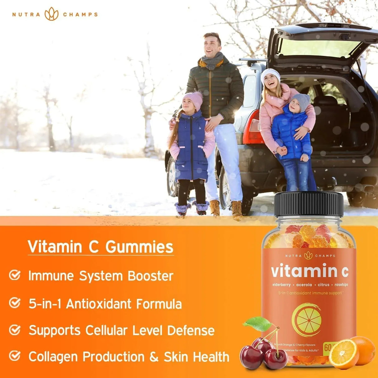 NUTRACHAMPS - NutraChamps Vitamin C Gummies 60 Gomitas 2 Pack - The Red Vitamin MX - Suplementos Alimenticios - {{ shop.shopifyCountryName }}