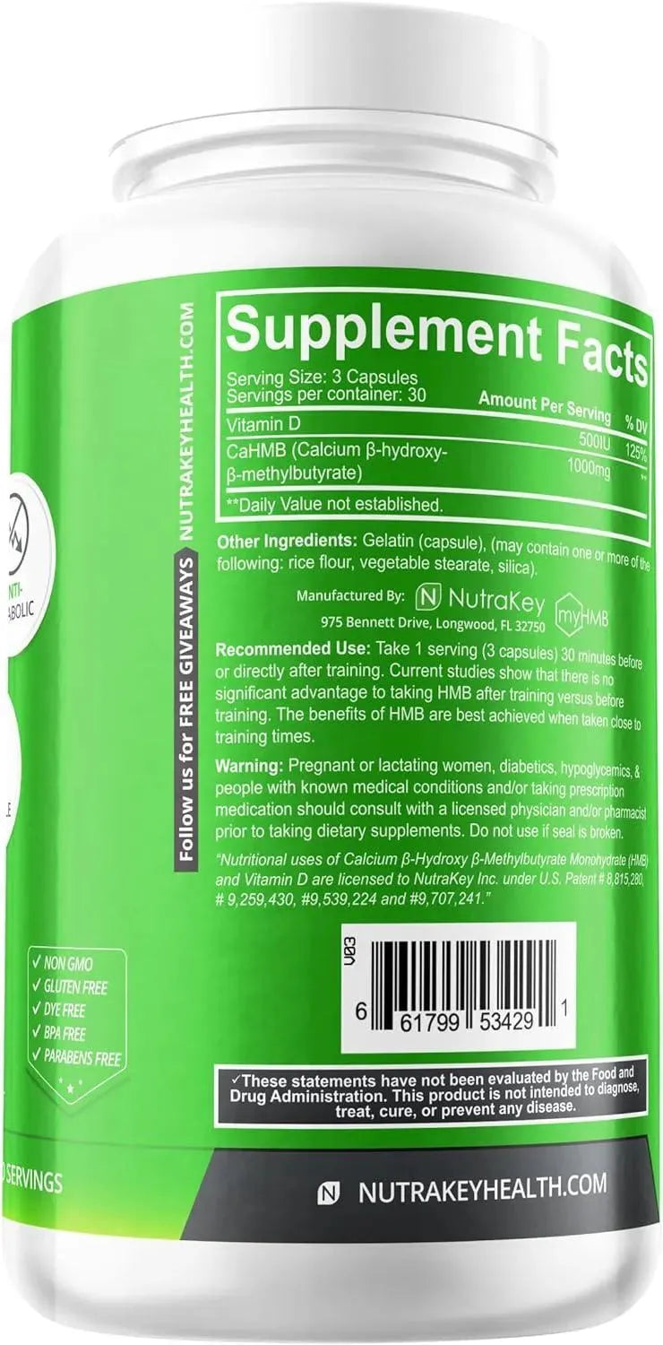 NUTRAKEY - NutraKey HMB 90 Capsulas - The Red Vitamin MX - Suplementos Alimenticios - {{ shop.shopifyCountryName }}
