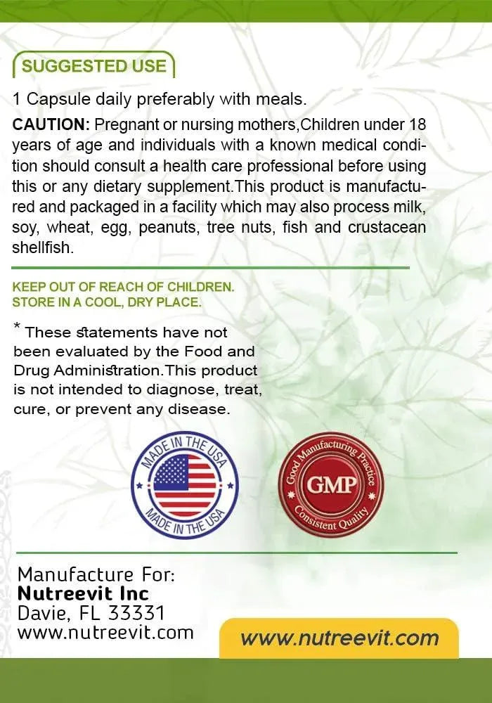 NUTREEVIT - NutreeVit Ginkgo Biloba Herbal Supplement 60 Capsulas - The Red Vitamin MX - Suplementos Alimenticios - {{ shop.shopifyCountryName }}