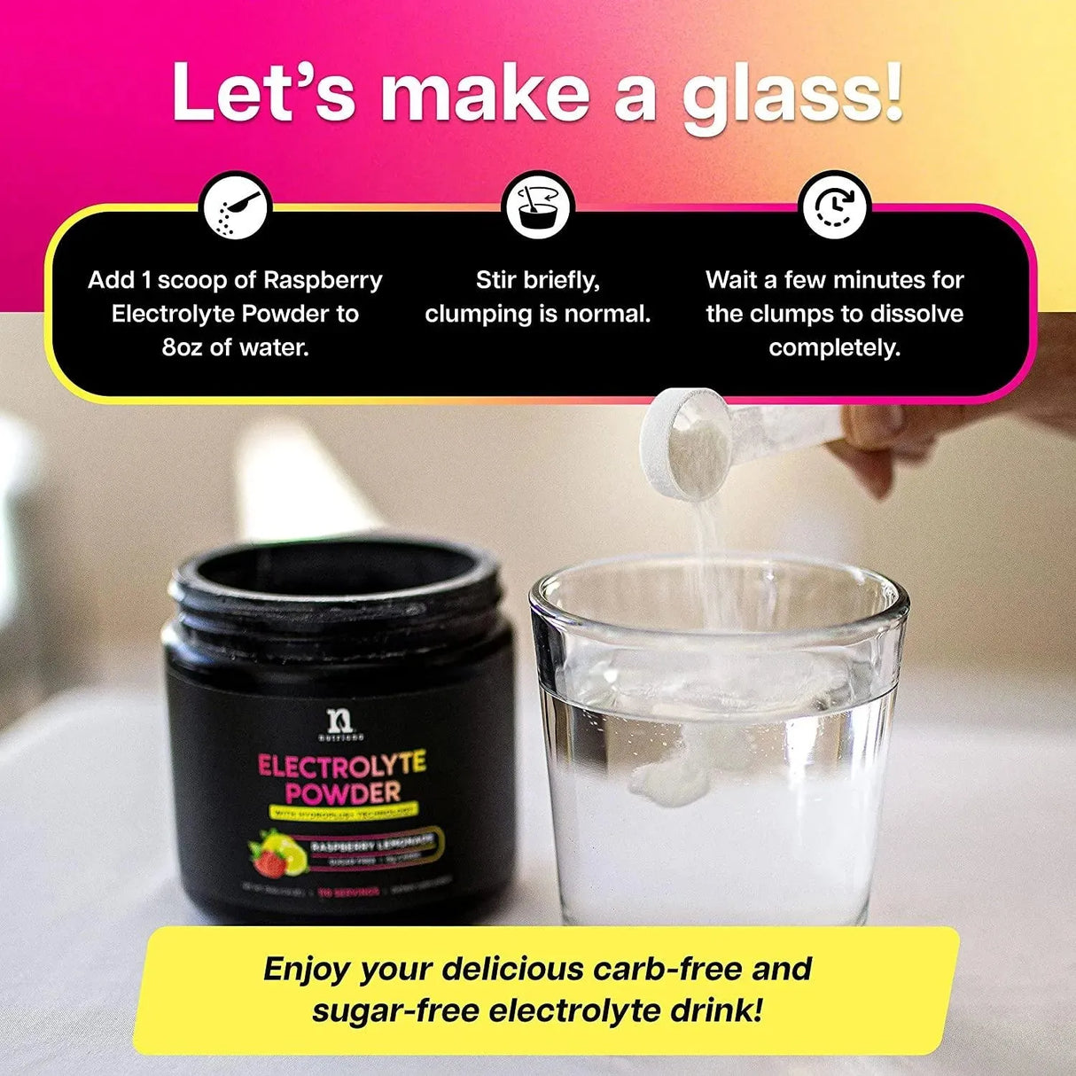 NUTRIANA - Nutriana Keto Electrolytes Powder No Sugar Raspberry Lemonade 110 Servicios - The Red Vitamin MX - Suplementos Alimenticios - {{ shop.shopifyCountryName }}