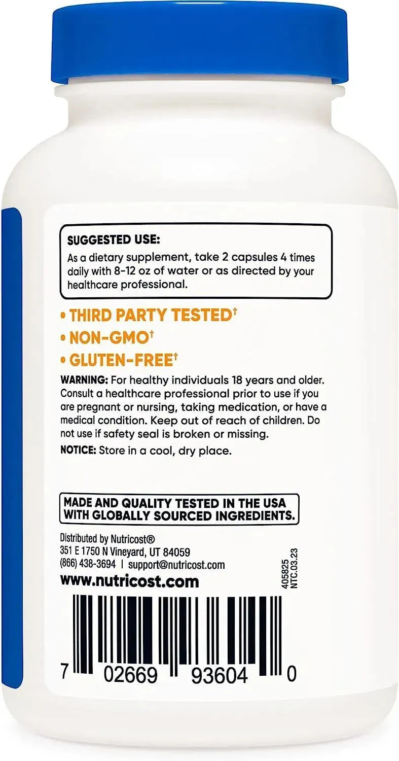 NUTRICOST - Nutricost Alpha GPC 600Mg. 120 Capsulas - The Red Vitamin MX - Suplementos Alimenticios - {{ shop.shopifyCountryName }}