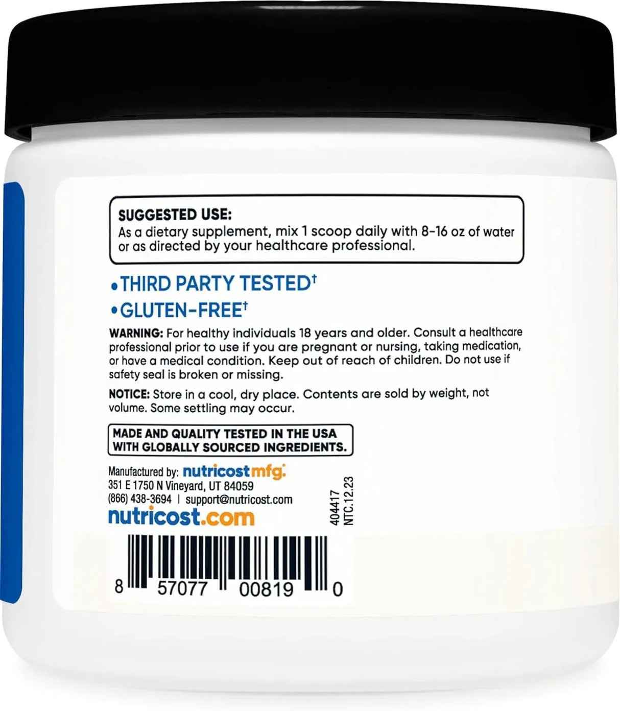 NUTRICOST - Nutricost BCAA Powder 30 Servicios 180Gr. - The Red Vitamin MX - Suplementos Alimenticios - {{ shop.shopifyCountryName }}