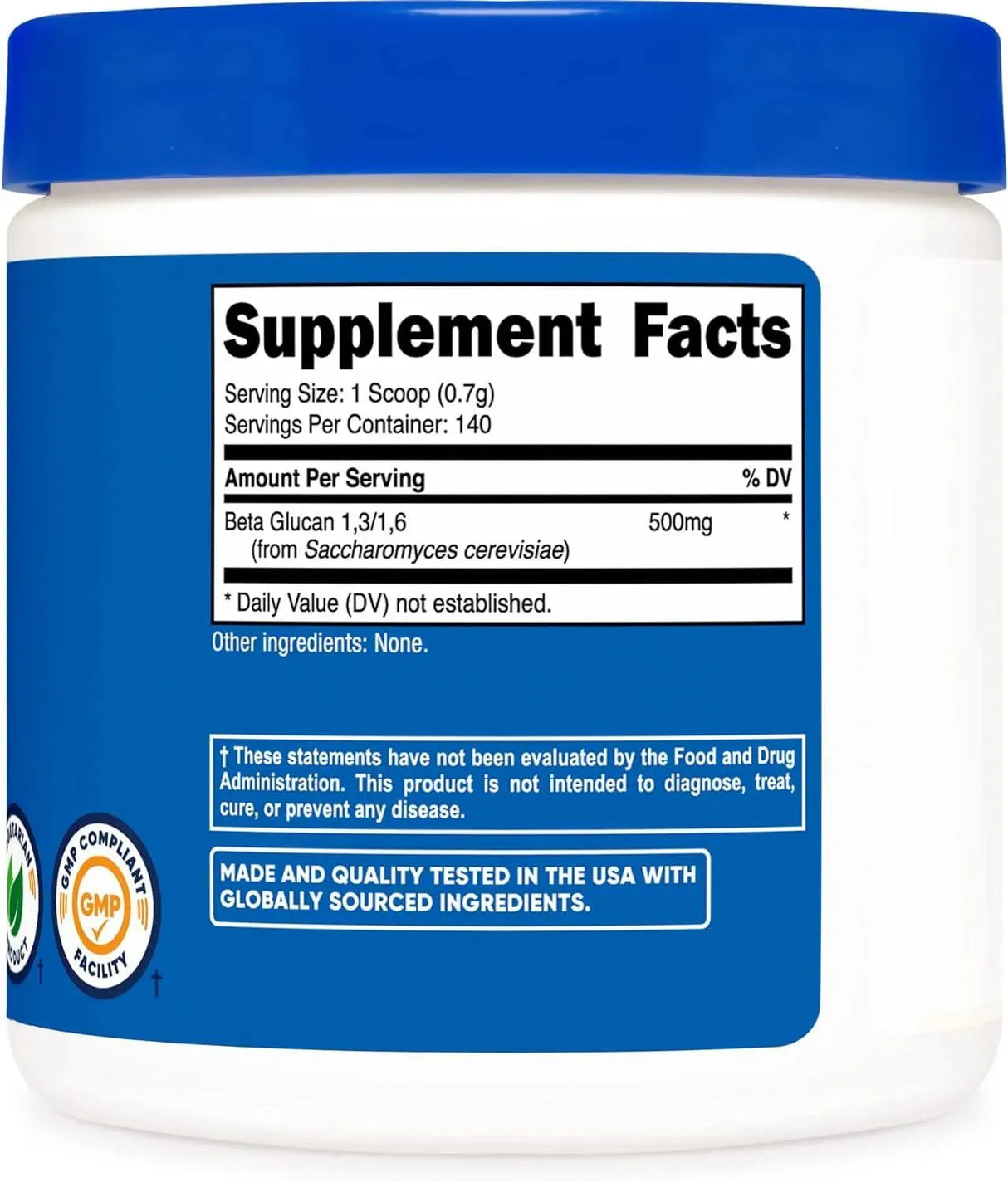 NUTRICOST - Nutricost Beta Glucan Powder 100Gr. - The Red Vitamin MX - Suplementos Alimenticios - {{ shop.shopifyCountryName }}