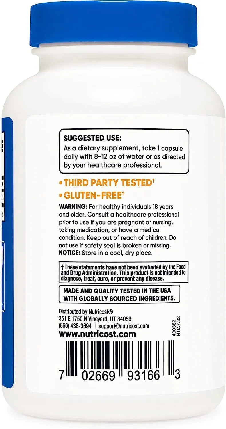 NUTRICOST - Nutricost Biotin 10,000 mcg 240 Capsulas - The Red Vitamin MX - Suplementos Alimenticios - {{ shop.shopifyCountryName }}