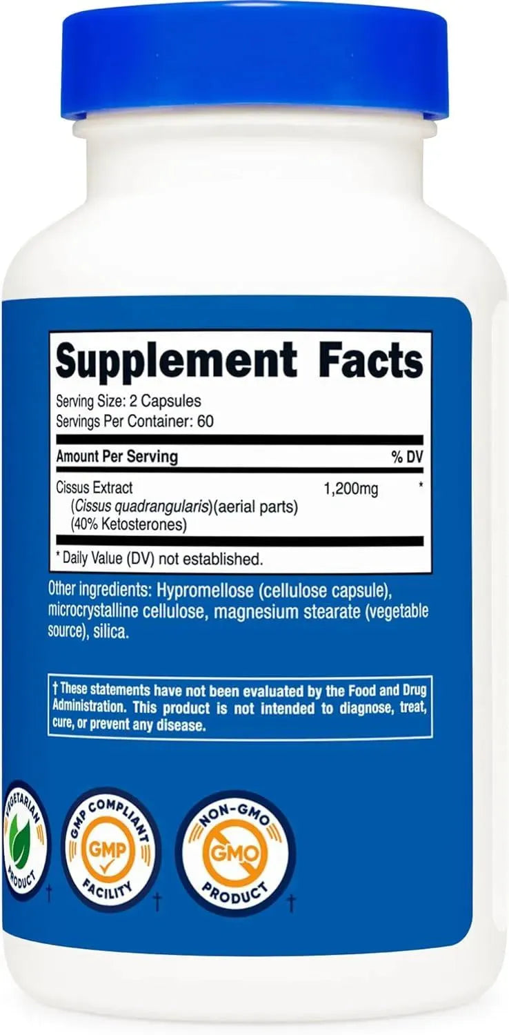 NUTRICOST - Nutricost Cissus Quadrangularis 600Mg. 120 Capsulas - The Red Vitamin MX - Suplementos Alimenticios - {{ shop.shopifyCountryName }}