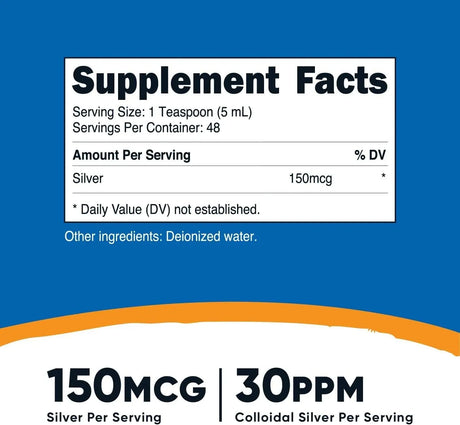 NUTRICOST - Nutricost Colloidal Silver 30PPM 240Ml. - The Red Vitamin MX - Suplementos Alimenticios - {{ shop.shopifyCountryName }}