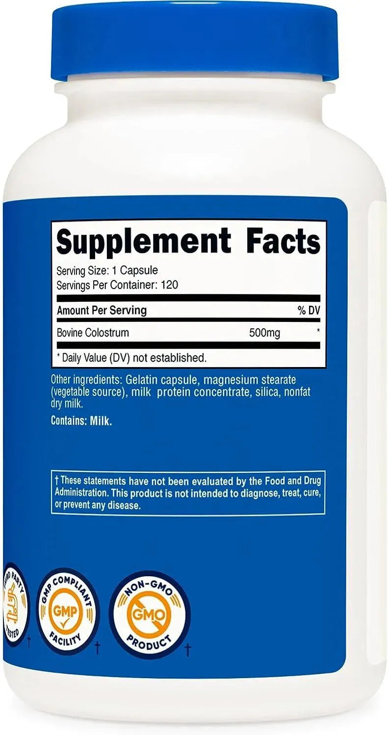 NUTRICOST - Nutricost Colostrum 500Mg. 120 Capsulas - The Red Vitamin MX - Suplementos Alimenticios - {{ shop.shopifyCountryName }}