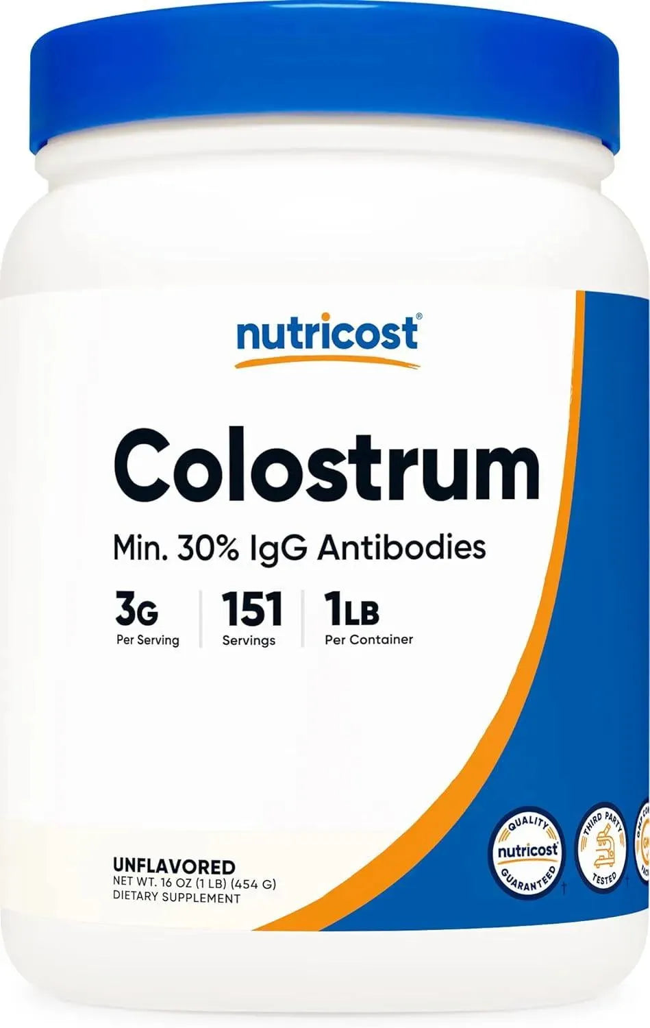 NUTRICOST - Nutricost Colostrum Powder 151 Servicios 454Gr. - The Red Vitamin MX - Suplementos Alimenticios - {{ shop.shopifyCountryName }}