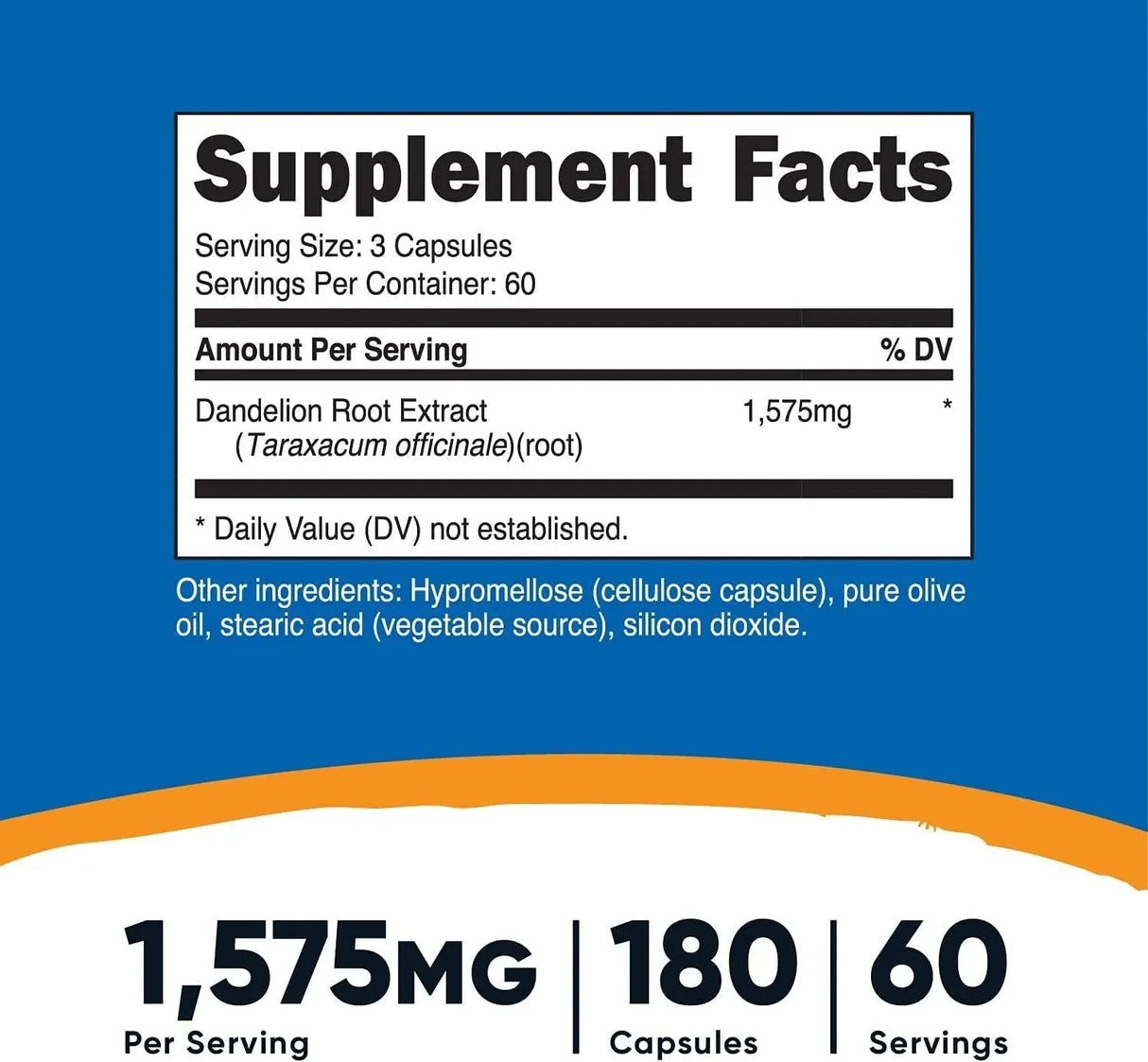 NUTRICOST - Nutricost Dandelion Root Extract 525Mg. 180 Capsulas 3 Pack - The Red Vitamin MX - Suplementos Alimenticios - {{ shop.shopifyCountryName }}