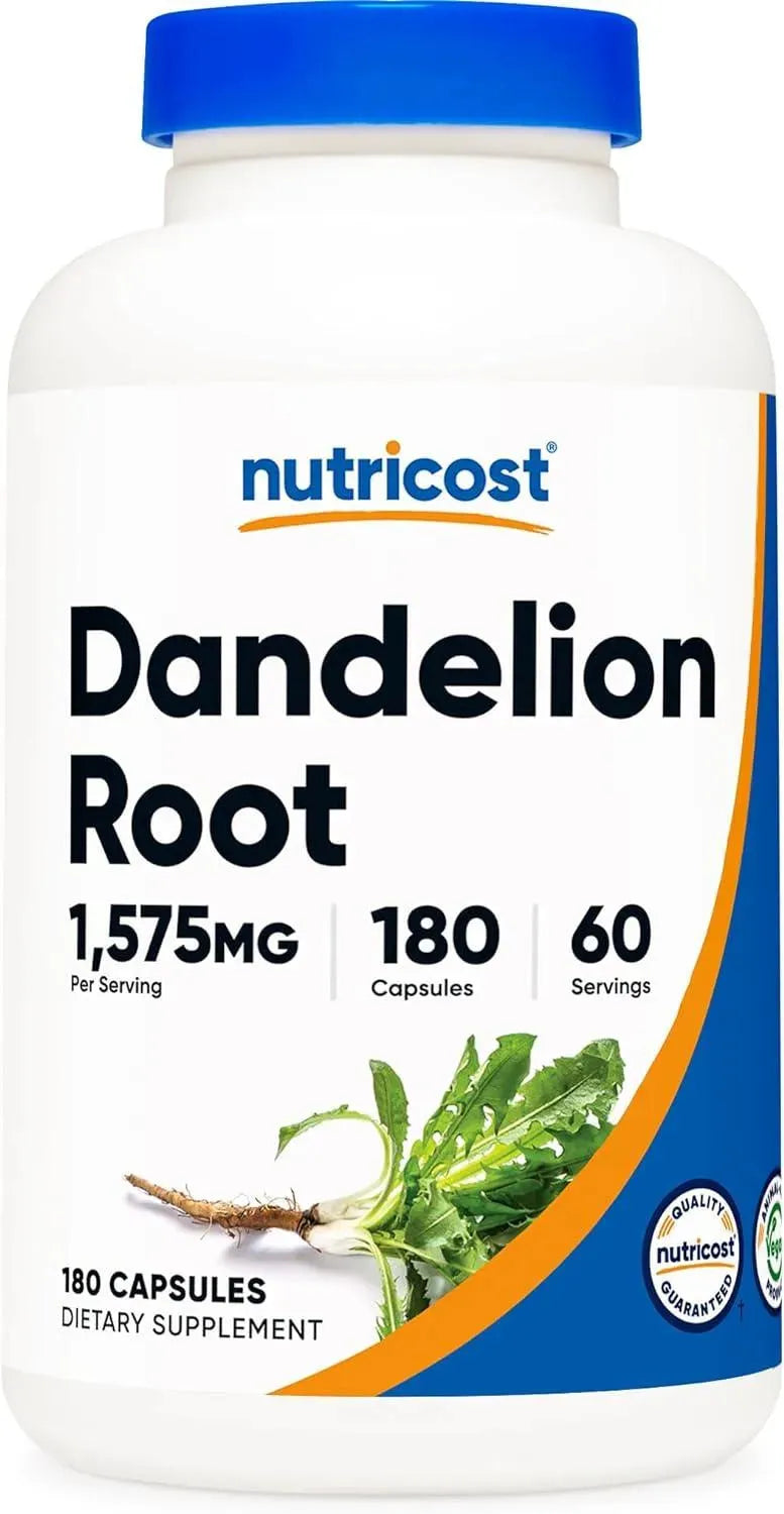 NUTRICOST - Nutricost Dandelion Root Extract 525Mg. 180 Capsulas - The Red Vitamin MX - Suplementos Alimenticios - {{ shop.shopifyCountryName }}