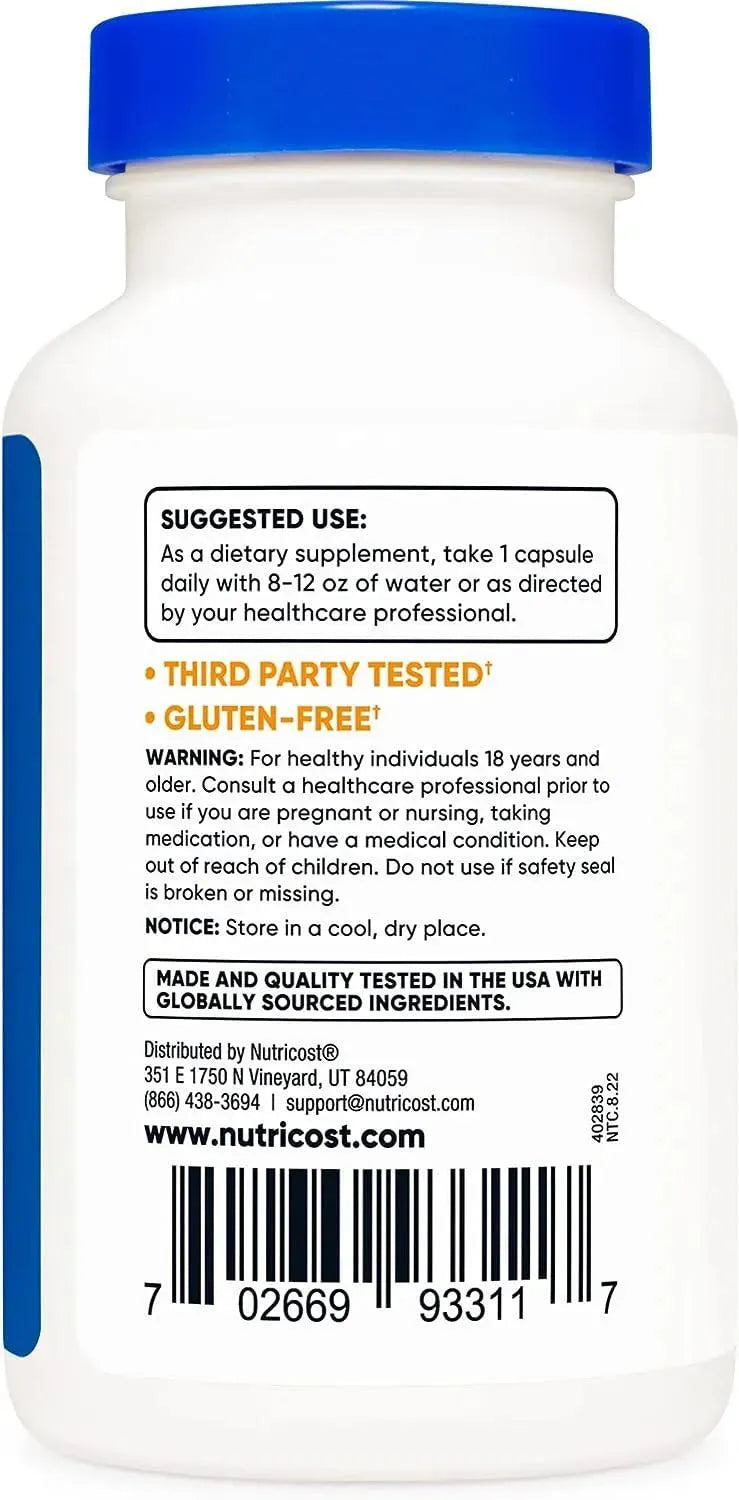 NUTRICOST - Nutricost DIM (Diindolylmethane) Plus BioPerine 300Mg. 120 Capsulas - The Red Vitamin MX - Suplementos Alimenticios - {{ shop.shopifyCountryName }}