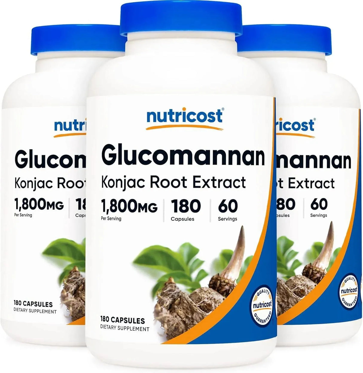 NUTRICOST - Nutricost Glucomannan 1,800Mg. 180 Capsulas 3 Pack - The Red Vitamin MX - Suplementos Alimenticios - {{ shop.shopifyCountryName }}