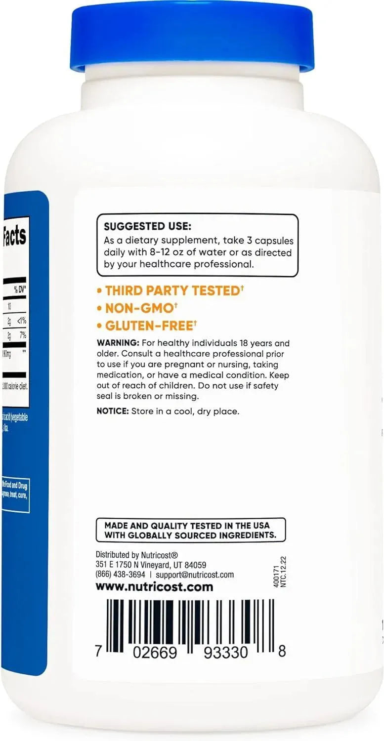 NUTRICOST - Nutricost Glucomannan 1,800Mg. 180 Capsulas - The Red Vitamin MX - Suplementos Alimenticios - {{ shop.shopifyCountryName }}