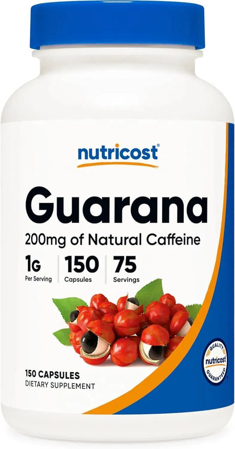 NUTRICOST - Nutricost Guarana 1000Mg. 150 Capsulas - The Red Vitamin MX - Suplementos Alimenticios - {{ shop.shopifyCountryName }}