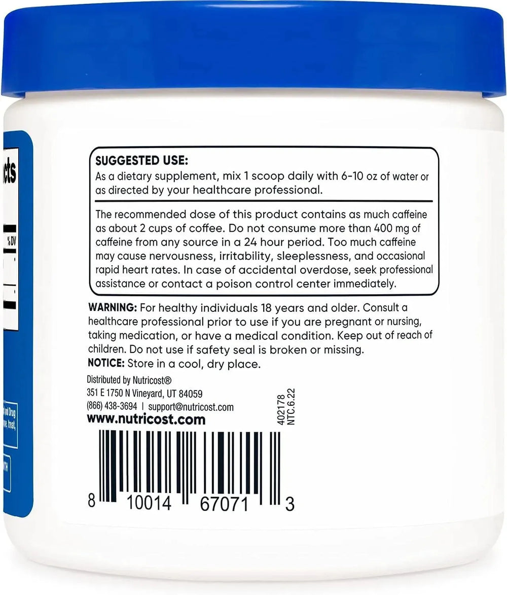 NUTRICOST - Nutricost Guarana Extract Powder 100Gr. - The Red Vitamin MX - Suplementos Alimenticios - {{ shop.shopifyCountryName }}