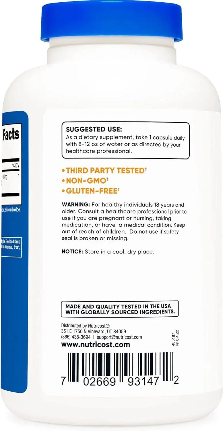 NUTRICOST - Nutricost Horny Goat Weed Extract 600Mg. 360 Capsulas - The Red Vitamin MX - Suplementos Alimenticios - {{ shop.shopifyCountryName }}