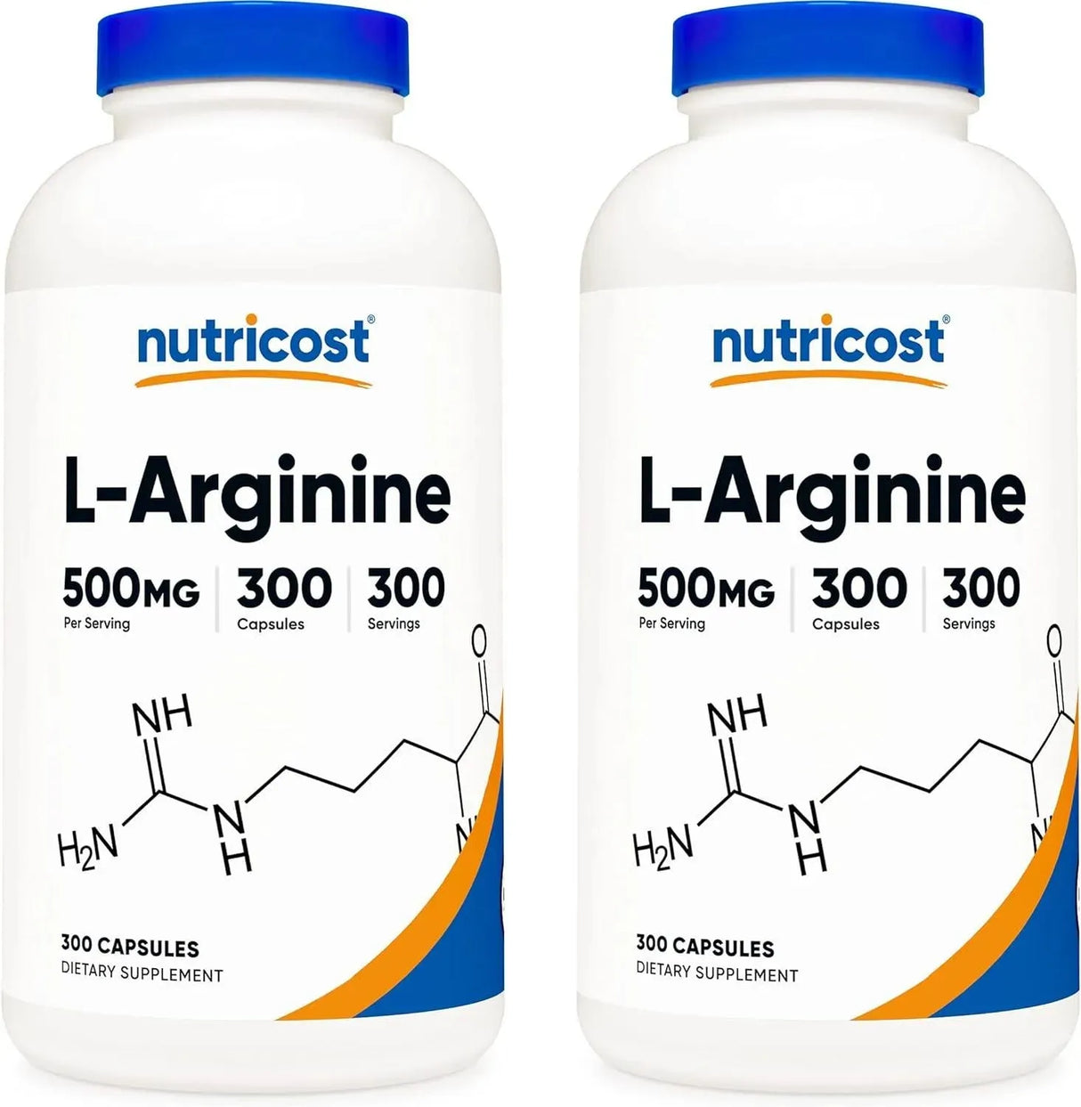 NUTRICOST - Nutricost L-Arginine 500Mg. 300 Capsulas 2 Pack - The Red Vitamin MX - Suplementos Alimenticios - {{ shop.shopifyCountryName }}