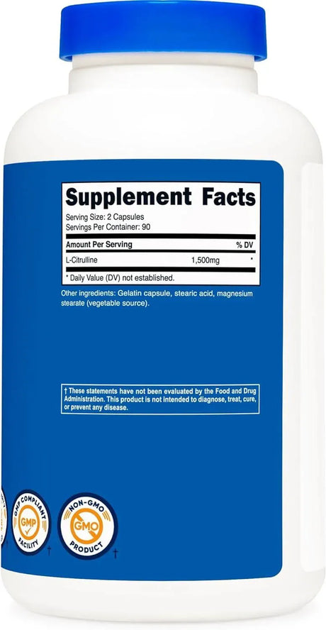 NUTRICOST - Nutricost L-Citrulline 1500Mg. 360 Capsulas - The Red Vitamin MX - Suplementos Alimenticios - {{ shop.shopifyCountryName }}