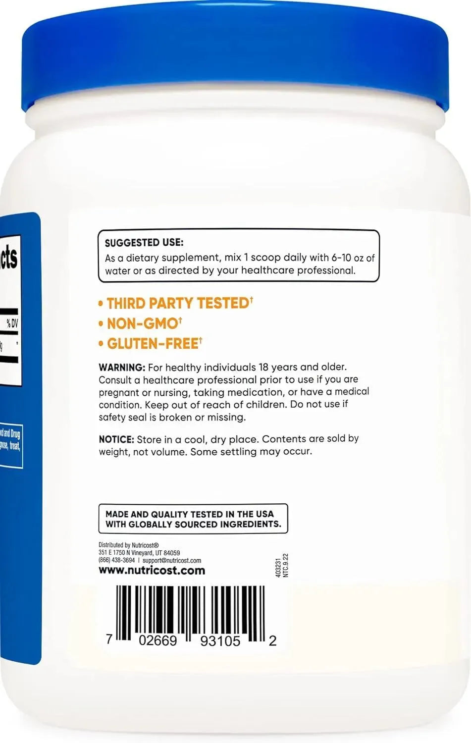 NUTRICOST - Nutricost L-Citrulline Malate (2:1) Powder 600Gr. - The Red Vitamin MX - Suplementos Alimenticios - {{ shop.shopifyCountryName }}