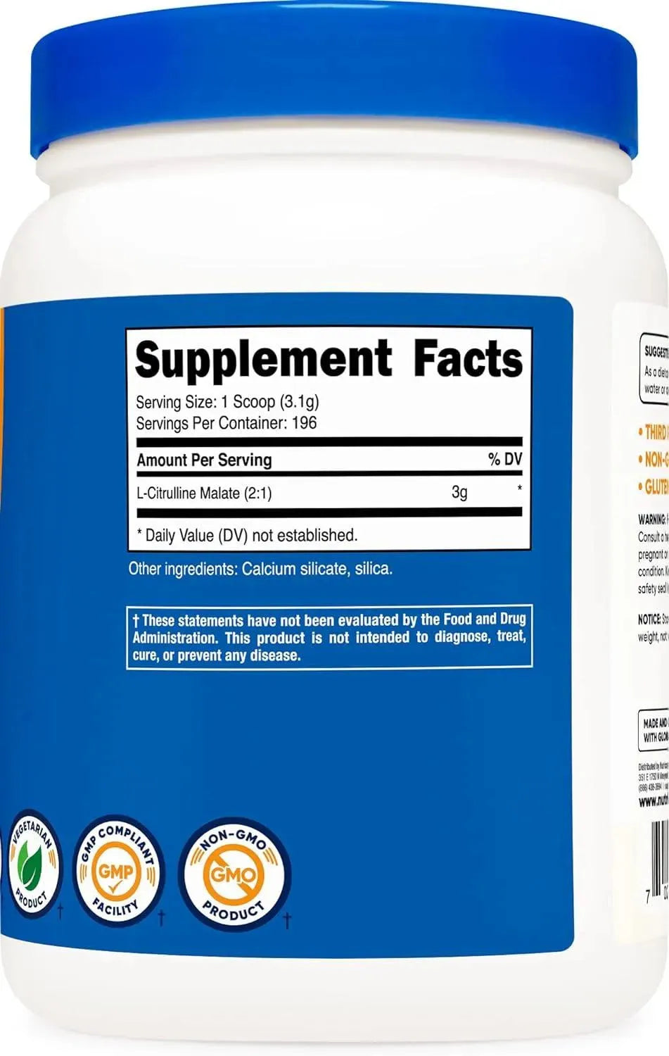 NUTRICOST - Nutricost L-Citrulline Malate (2:1) Powder 600Gr. - The Red Vitamin MX - Suplementos Alimenticios - {{ shop.shopifyCountryName }}